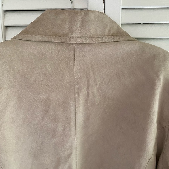 Tan real Leather suede jacket - Picture 3 of 6